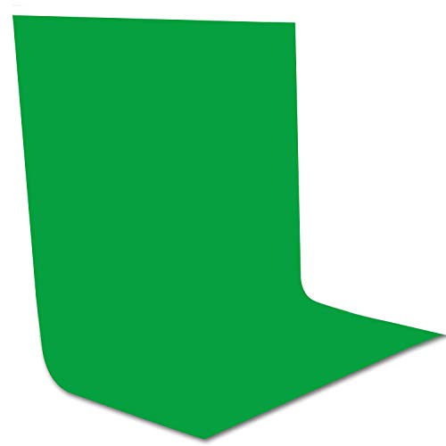 Fotohintergrund aus Musselin, 3 x 3 m, mit 4 Hintergrundklemmen für Fotostudio, Video, grün