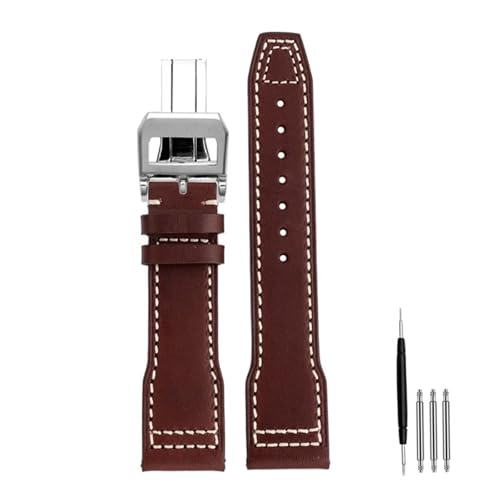 Correa de cuero compatible con IWC Big Pilot pulsera de piel elegante para reuniones y diario