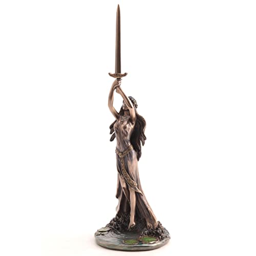 Estatua Lady of The Lake con espada Excalibur 33.7 cm miniatura 2