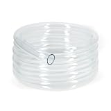 Kelepu Tubo Flessibile in PVC da 14 x 16 mm, Tubo in Plastica Trasparente da 5 Metri, Tubo a Parete Sottile con Spessore di 1 mm per Applicazioni a Bassa Pressione