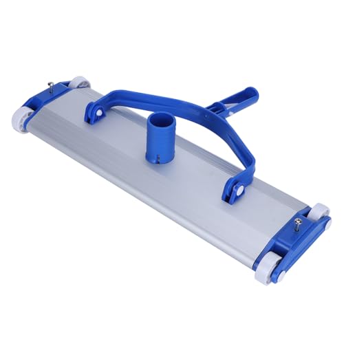 Image of Flaner 17.5 Inch Professional Flexible Aluminium Weighted Swimming Pool Clener Vacuum Head on Wheels for All Type of Pool Maintenance Cleaning kit Tool Item