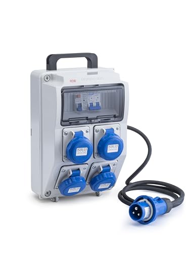 Rosi 2240-E Quadri di Distribuzione Secondario, 220 V, Grigio/Blu