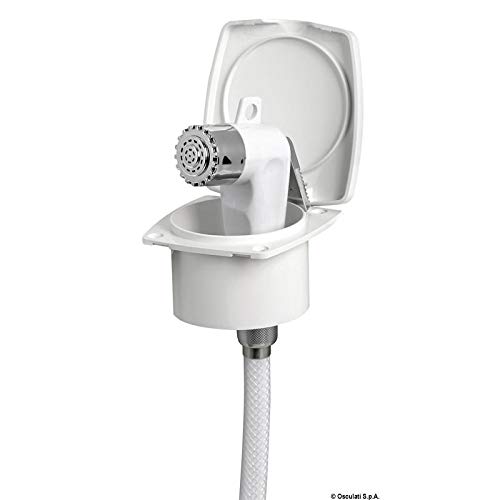 OSCULATI Doccia Boris - Tubo in PVC con finitura bianca, 4 m