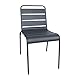 Bolero cf-mc-c018 grau lamellierter Stahl Stuhl, grau