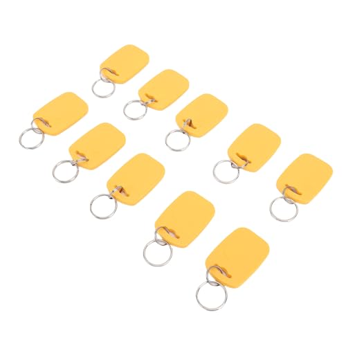 Aumotop Tarjetas de Identificación IC Llaveros de Doble Frecuencia Grabables, Sensibles y Legibles para Mejorar la Eficiencia del Control Acceso en Estacionamientos y Empresas, 10 Unidades