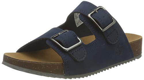 Timberland Unisex Castle Island Slide Sandalen voor kinderen (Castle Island Slide (Youth)) - blauw marineblauw, maat: 32 EU