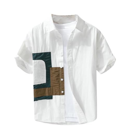 Chemise d'été patchwork idéale pour vos weekends et terrasses ensoleillées