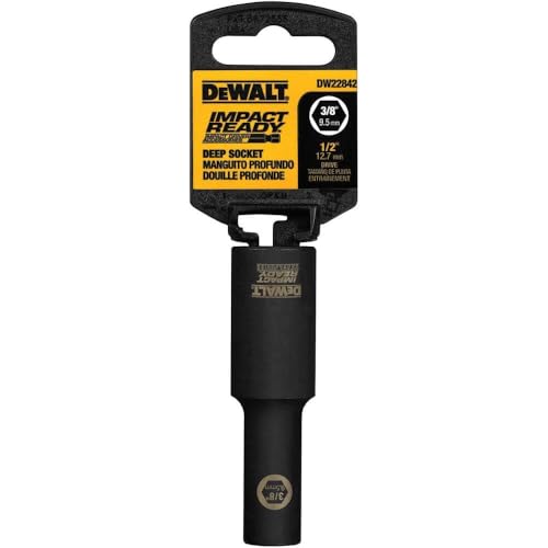 7/8-Inch IMPACT READY Deep Socket for 1/2-Inch Drive,Dark Grey - DEWALT DW22922
