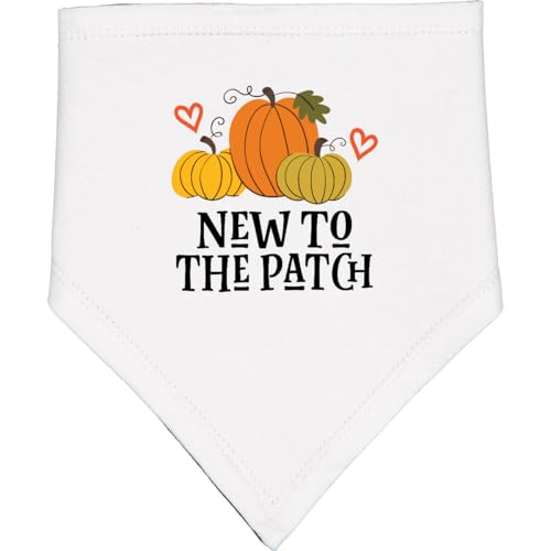 inktastic Halloween Baby New To the Patch Baby Bandana Bib