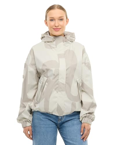 LARKSON Regenjacke Damen Herren Beige Brush - Elin - Regenmantel für Fahrrad Outdoor Festival - Wassersäule 10000 mm - Wasserdichte Jacke mit Verschweißten Nähten - Faltbar