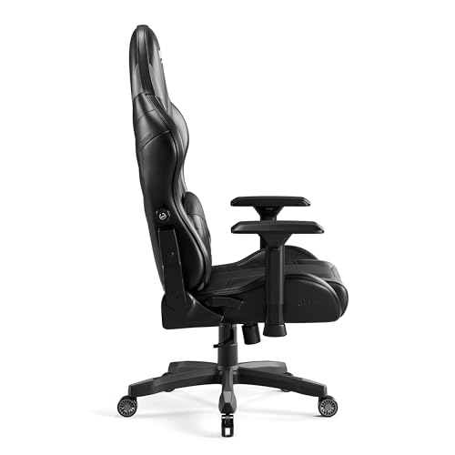 X-Ray Sedia Gaming Gamer Poltrona da Ufficio Scrivana Braccioli 4D Design Ergonomico Perforazione Pelle S­intetica Funzione di Inclinazione Nero-Grigio Normal (L) - Sedia gaming - Immagine 10