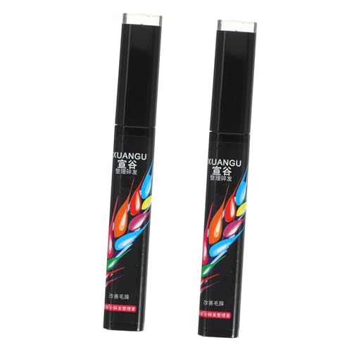 Ipetboom 2 Piezas Crema Para El Acabado Del Cabello Crema De Acabado Refrescante Anillos De Mujer Pegatinas De Herramientas Joyería De Mano De Mujer Crema De Acabado No Grasa Black