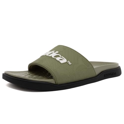 Image of Nautica Men's Athletic Cushioned Casual Slip On Shower Pool Beach Slide Sandals