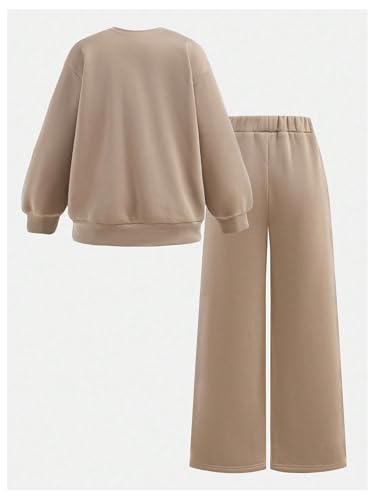 Image of SOLY HUX Cute Clothes for Girls Sweatsuit Sets Crewneck Casual Sweatpants 2 Piece Outfits Sweatshirt and Pants