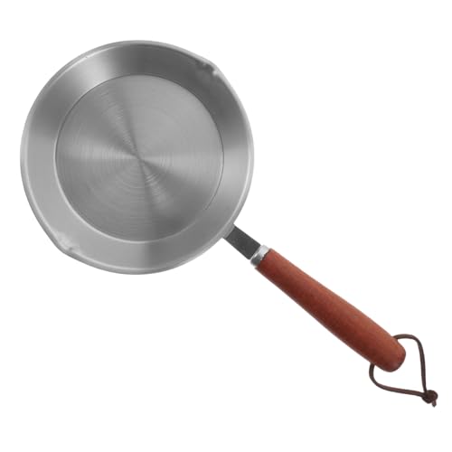 Cabilock Sartén Inoxidable de Antiadherente y para Freír Huevos y Tortillas Utensilio de Cocina Compacto y Práctico para Uso Doméstico y Exterior