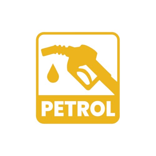 Zaqiz Petrol Sticker for Car Fuel Lid, 3D Chrome Emblem, Easy Peel (Golden Yellow)