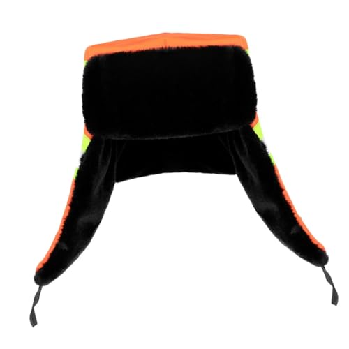 PACKOVE Outdoor Sanitation Worker Hat Hat Reflective Strips Ear Protection Random Style