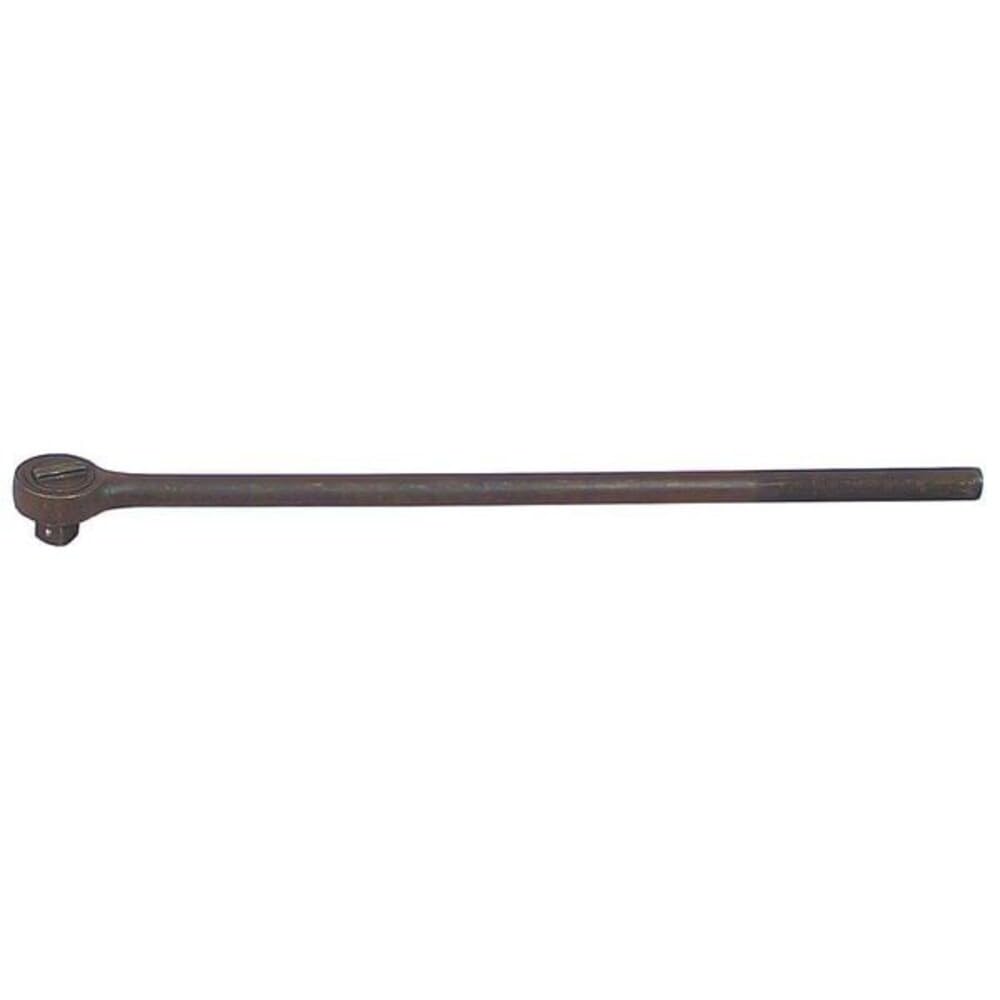 1 Drive Railroad Track Ratchet Long Black Knurled Grip 42 - Socket