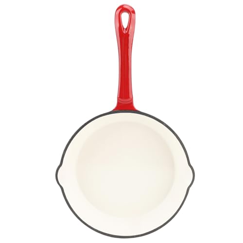 GLOGLOW Guardabia de Cocina de la Parrilla de Cocina de Hierro Fundido de Plancha de Hierro Fundido para la Sartén de Hierro Fundido, Adecuado para Todos los Tipos de Estufas (16 cm)