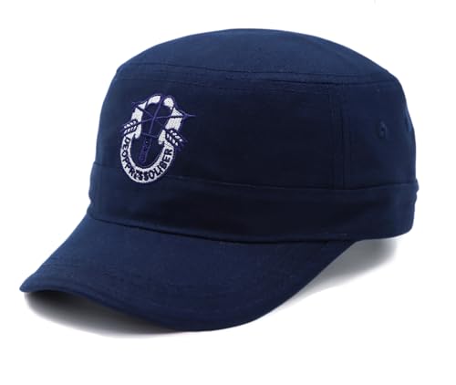 Image of JAZAA Army Cap Short Brim Breathable Military Cap Adjustable Classic Baseball Cap