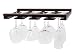 Rustic State Stemware Glass Rack Makes Dull Kitchens or Bar Looks Great Perfectly Fits 6-12 Glasses Under Cabinet Easy to Install with Included Screws Great Hanging Bar Glass Rack (Chestnut Stained)