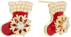 Christmas Earrings for Women, Xmas Tree Stud Earring Set, Holiday Hoop Huggie Earrings Hypoallergenic Jewelry Gifts for Party