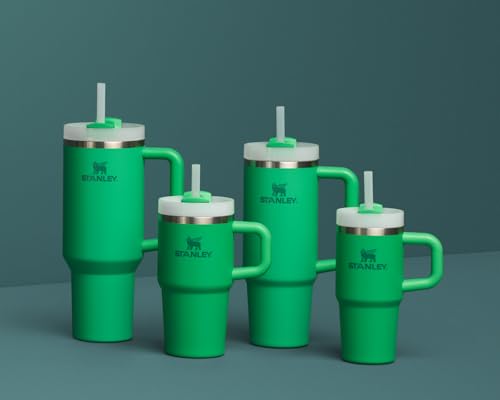 Image of STANLEY Quencher H2.0 Tumbler with Handle and Straw 14 oz | Flowstate 3-Position Lid | Cup Holder Compatible for Travel | Insulated Stainless Steel Cup | BPA-Free | Meadow