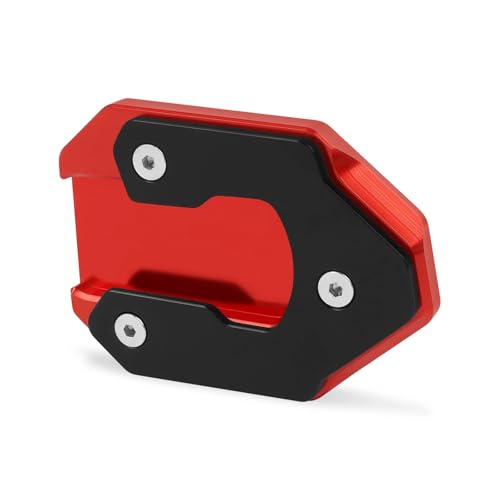 Plaque de béquille Vulcan S 650 anti-enfoncement en aluminium CNC rouge 2015-2023