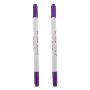 MagiDeal 2 stuks, uitwisbare pen met lucht, markeerstift van stof, markeerstift, in water oplosbare stift