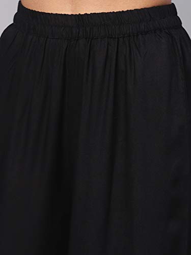 Image of idaLia Embroidered Black Kurta