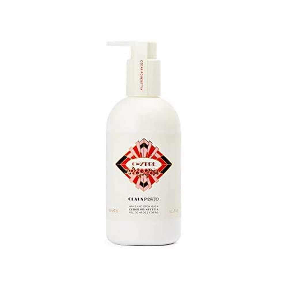 Claus Porto Chypre Liquid Soap, Cedar Poinsettia, 10.14 fl. oz.