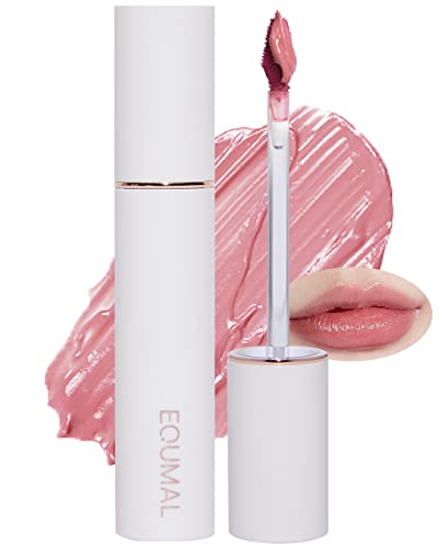Equmal Non-Section Glowy Tint – 103 Mellow Glow – Glass Lasting Transparent & Flexible Lip Makeup - Moisturizing Lip Stain For Glossy Finish – Buildable Lipstick For Fuller Looking Lip, 0.18 Fl.oz. #TOP13