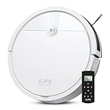 ILIFE V2 Robot Vacuum Cleaner, Tangle-Free Suction, 120 Mins Runtime, Slim, Self-Charging Robotic Vacuum Cleaner, Ideal for Pet Hair and Hard Floors