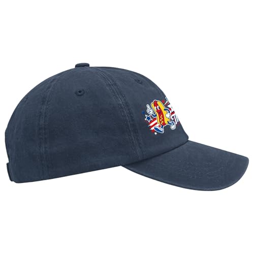 Image of 4th of July 250th Anniversary Dad Hats - Just Here for the Fireworks, Fireworks Director - Patriotic Baseball Cap