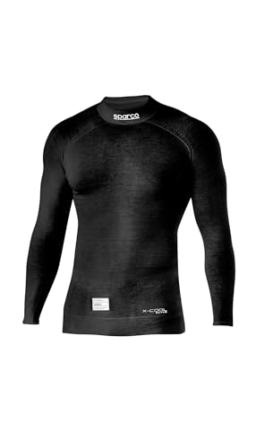 sparco Camiseta de Manga Larga Marca Modelo Camiseta Manga Larga RW11 Seamless Talla S Negro