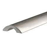 CRL Brushed Nickel Frameless Shower Door Half-Round Threshold - 31 in long