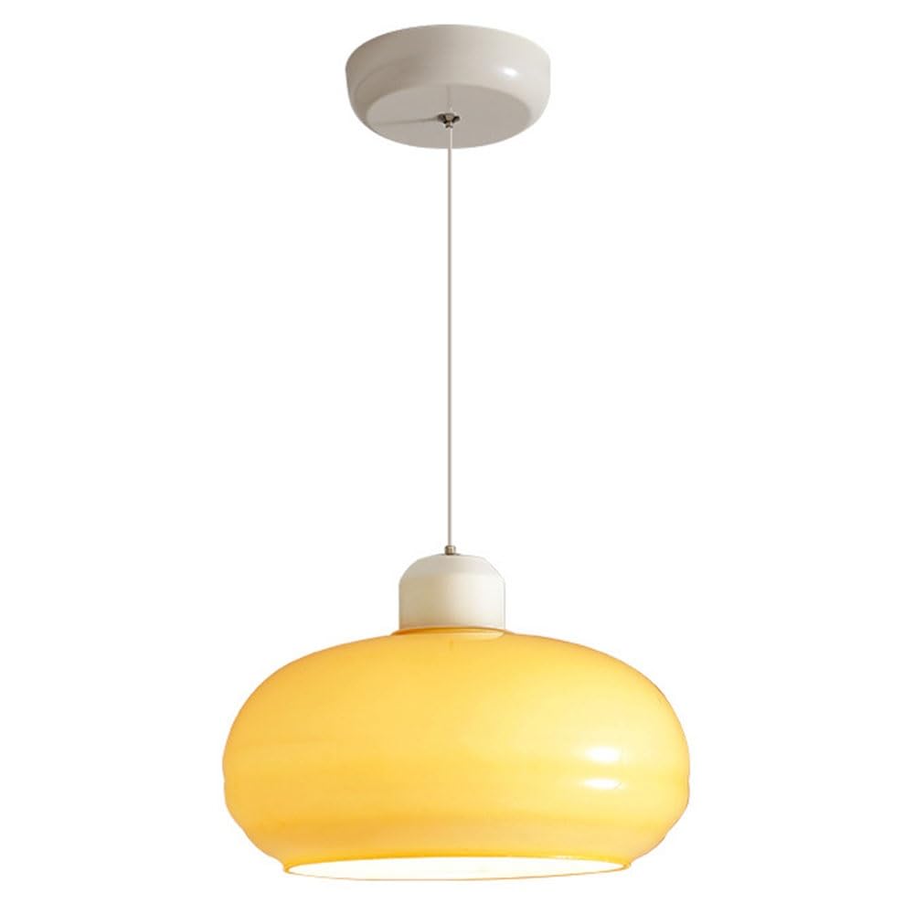 Lámpara colgante minimalista nórdica de techo con pantalla de vidrio para cocina y salón