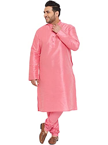 Image of VASTRAMAY Plus Size Men's Silk Blend Kurta Set-New