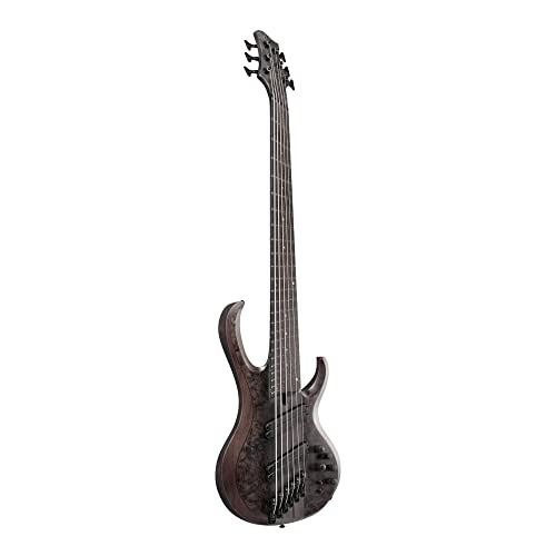 Image of Ibanez Bass Workshop BTB806MS Multi-scale 6-string Bass Guitar - Transparent Gray Flat