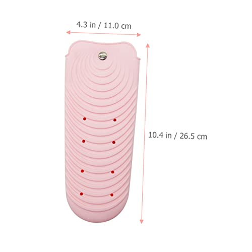 Funda resistente al calor para rizador de cabello y plancha, almohadilla de silicona, portátil y fácil de limpiar miniatura 2