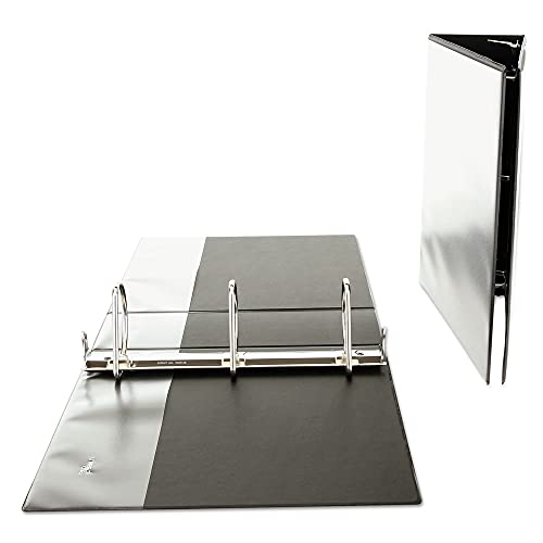 Universal One - Economy D-Ring Vinyl View Binder, 4" Capacity, Black 20995 (Dmi Ea #TOP5