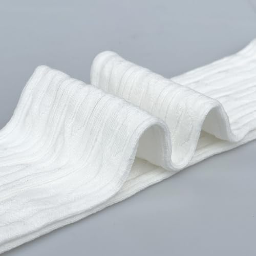 Bestjybt Women Cable Knit Thigh High Socks Cotton Warm Over the Knee Socks Knee High Boot Stockings Leg Warmers4