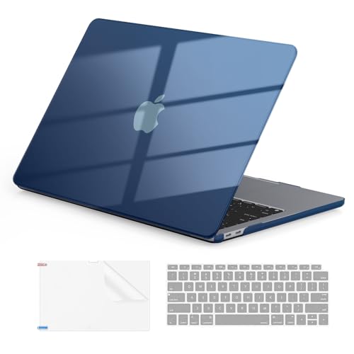 Image of EooCoo for MacBook Air 13.3 inch Case with Keyboard and Screen Protector | Ultra Thin and Transparent, Hard Case Compatible with MacBook Air 13.3 inch M1 Chip 2021-2018 with Retina Display