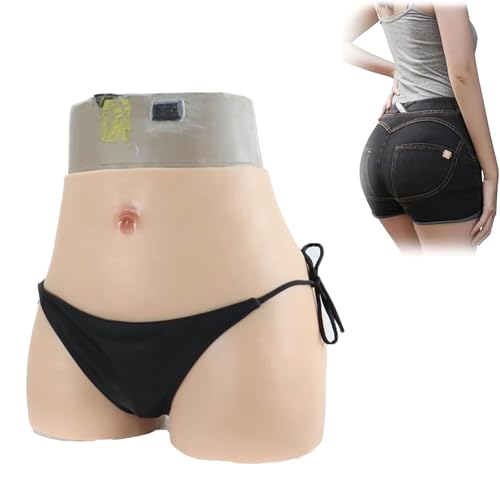 Pantalon de silicone gaff avec faux vagin intégré et hanche enhancer