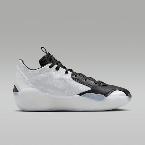 Air Jordan XXXIX Croix Basketball Shoes (FQ0213-100, White/Black/Dark Powder Blue)3