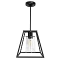 Dream lighting RV Ceiling Light Fixture 12v LED Pendant Light for RV 5th Wheel Camper Interior with Replace Edison Bulb, Matte Black, 3500K, No Switch