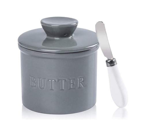 Burriere Portaburro in porcellana originale coccio for burro con coltello for portaburro da banco con coperchio contenitore for burro in ceramica Accessorio da cucina