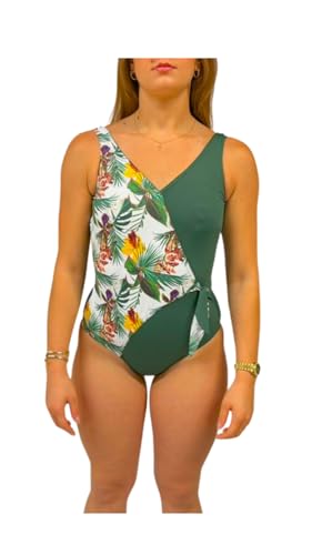 Maillot de bain une pièce Haute Pression galbant multicolore taille 44