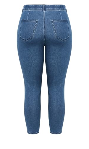 Women's Aveology Plus Size Jean Jayda Skny H Waist4