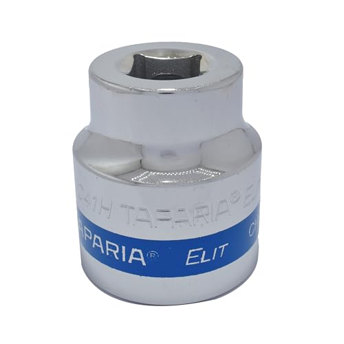 Image of TAPARIA Socket made of Chrome Vanadium Steel 6 Point Deep /Long Socket (Silver), C41 of 3 /4 inch (19mm) Square drive size, Suitable for Automobile, Industrial, Fabrication, Professional & Home Use